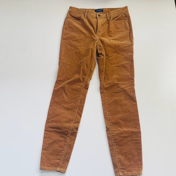 Talbots Pants - Talbots Pant Trouser High Waist Jegging Ankle Corduroy Neural Camel Stretch